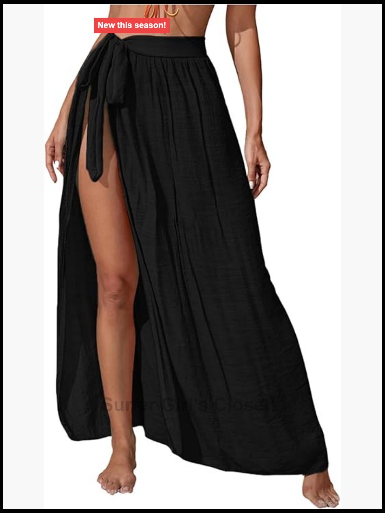 Tie Beach Skirt Cover Up Wrap Sarong Long Swimsuit Coverup